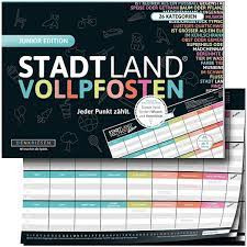Stadt Land Vollpfosten - Junior Edition
